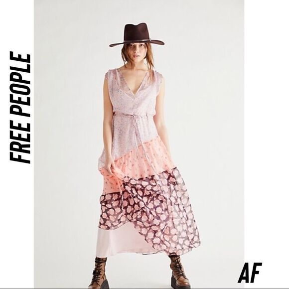 FREE PEOPLE BY EYEA SOULS NATALIE MAXI DRESS NWT NEW XS/S - Picture 1 of 15